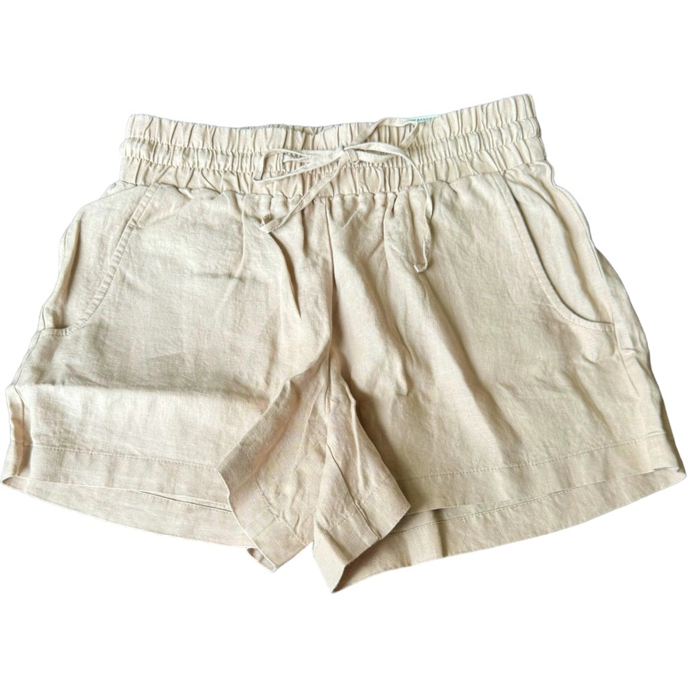 Inc Linen Shorts natural size medium